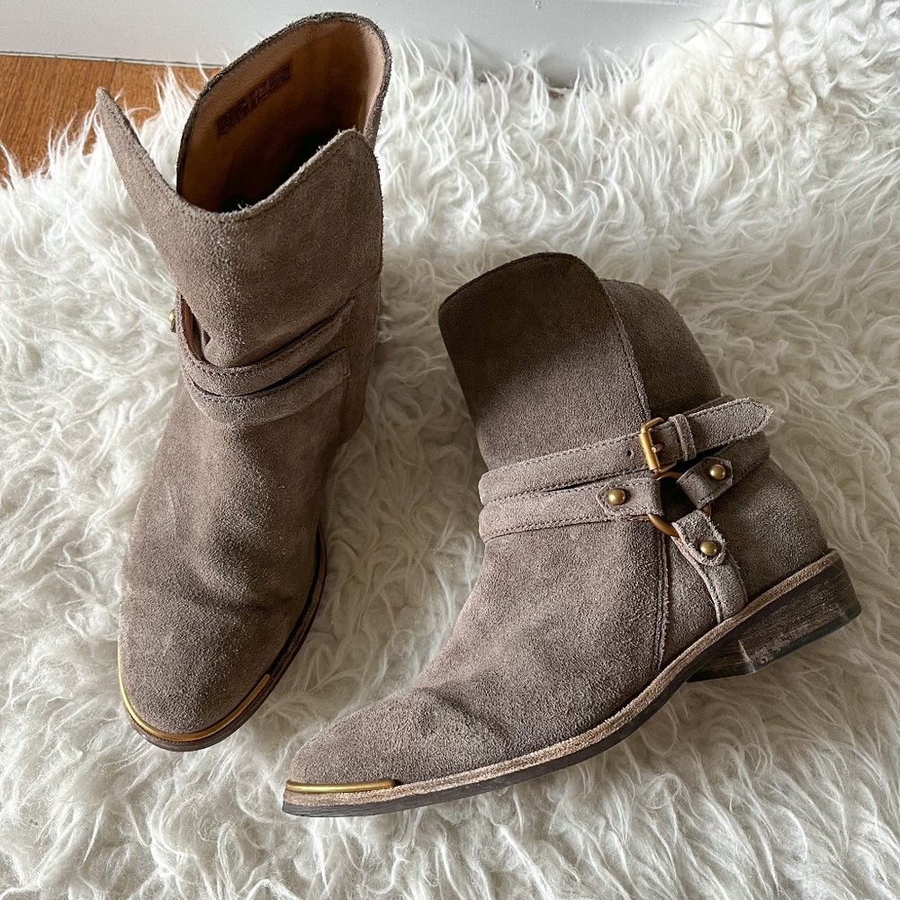 UGG Brown Suede Ankle Boots